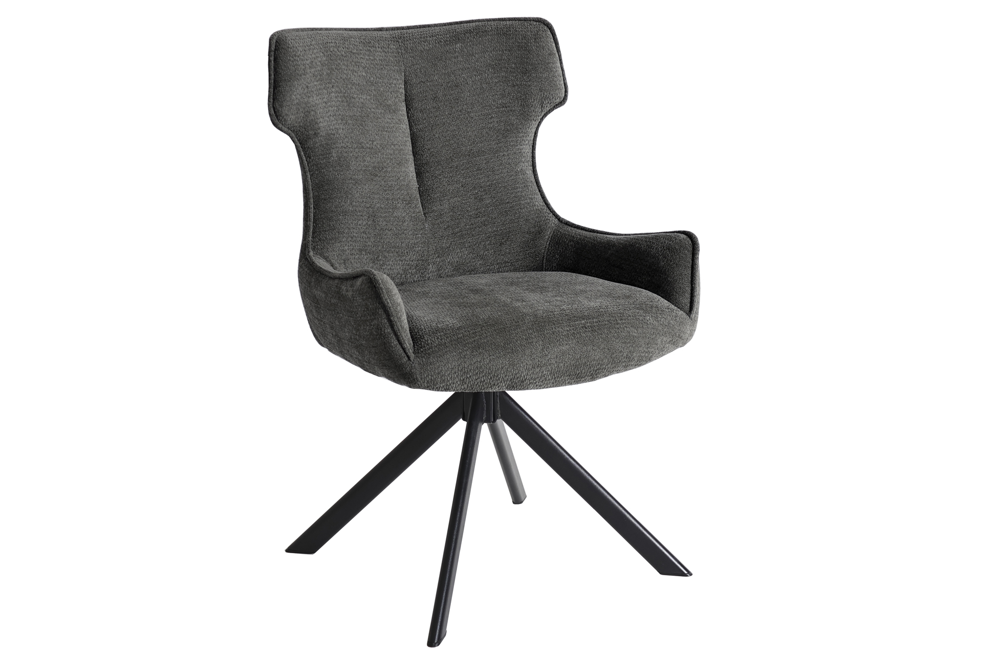 PACK DE 2 SILLAS COMEDOR ROBERT TEJIDO GRIS.