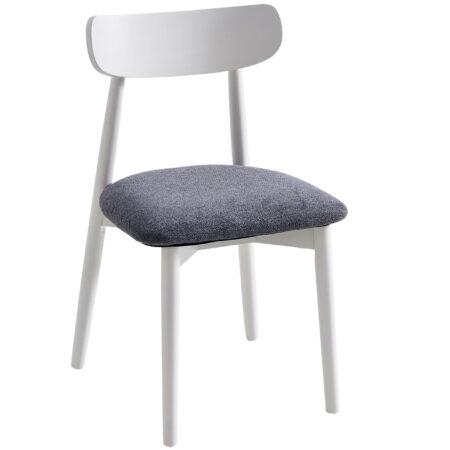 PACK DE 2 SILLAS COMEDOR SHIA GRIS / BLANCO