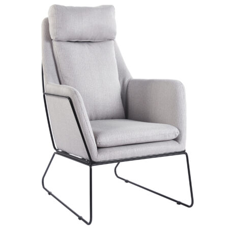 BUTACA TAPIZADA SINTRA TEJIDO BEIGE