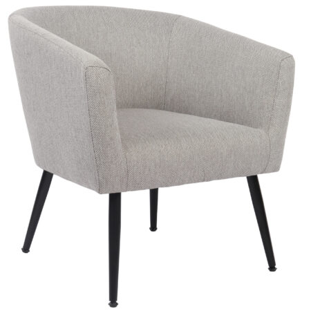BUTACA CIRCULAR MELROSE GRIS MELANGE