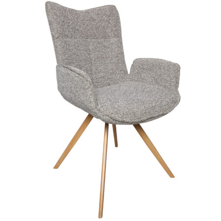 PACK DE 4 SILLAS COMEDOR MIREIA TEJIDO GRIS