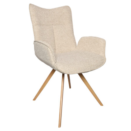 PACK DE 4 SILLAS COMEDOR MIREIA TEJIDO BEIGE