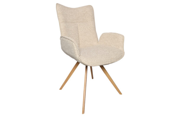 PACK DE 4 SILLAS COMEDOR MIREIA TEJIDO BEIGE