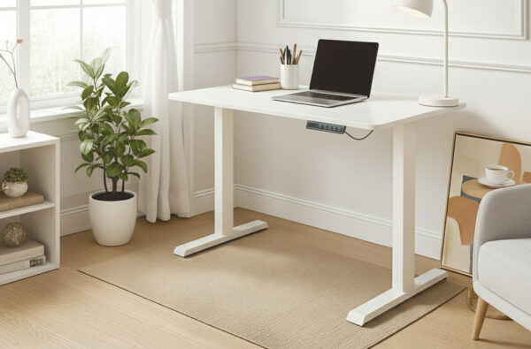 MESA ESTUDIO MOTORIZADA 120 X 60 CM BLANCO