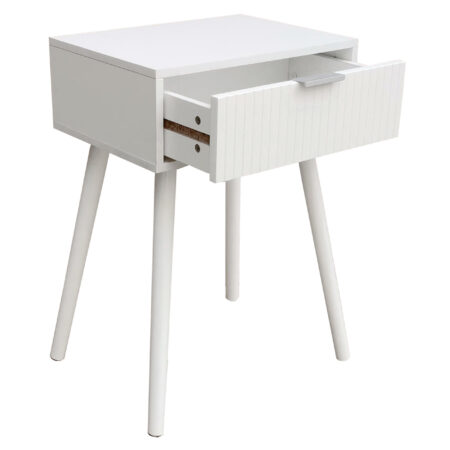 MESILLA DE NOCHE 40 x 30 CM FREYA BLANCO.