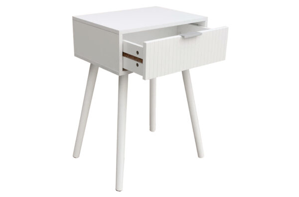 MESILLA DE NOCHE 40 x 30 CM FREYA BLANCO.