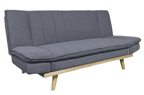 SOFA CAMA LOUNGE XL  114 x 189 CM TEJIDO GRIS