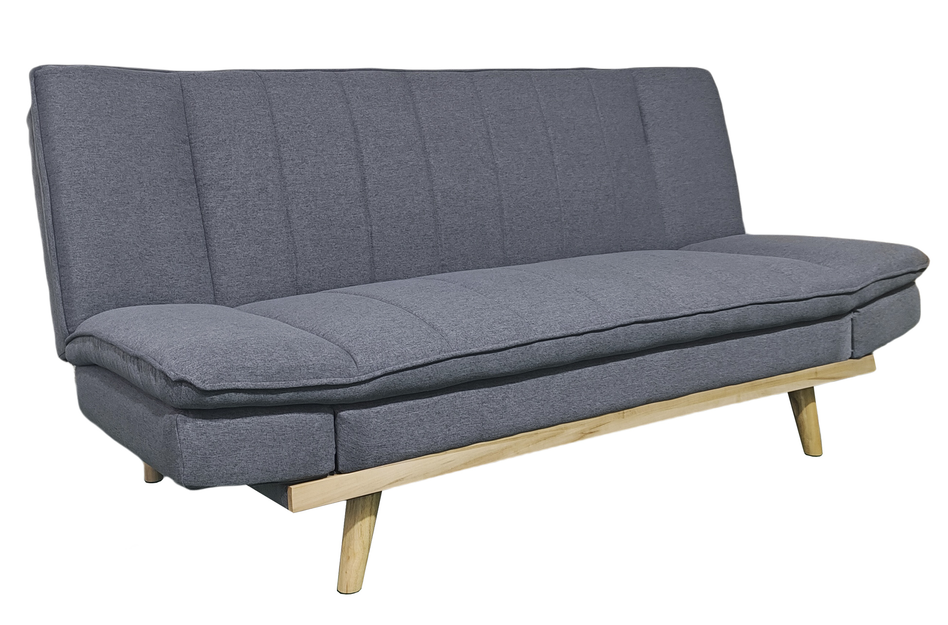 SOFA CAMA LOUNGE XL 114 x 189 CM TEJIDO GRIS