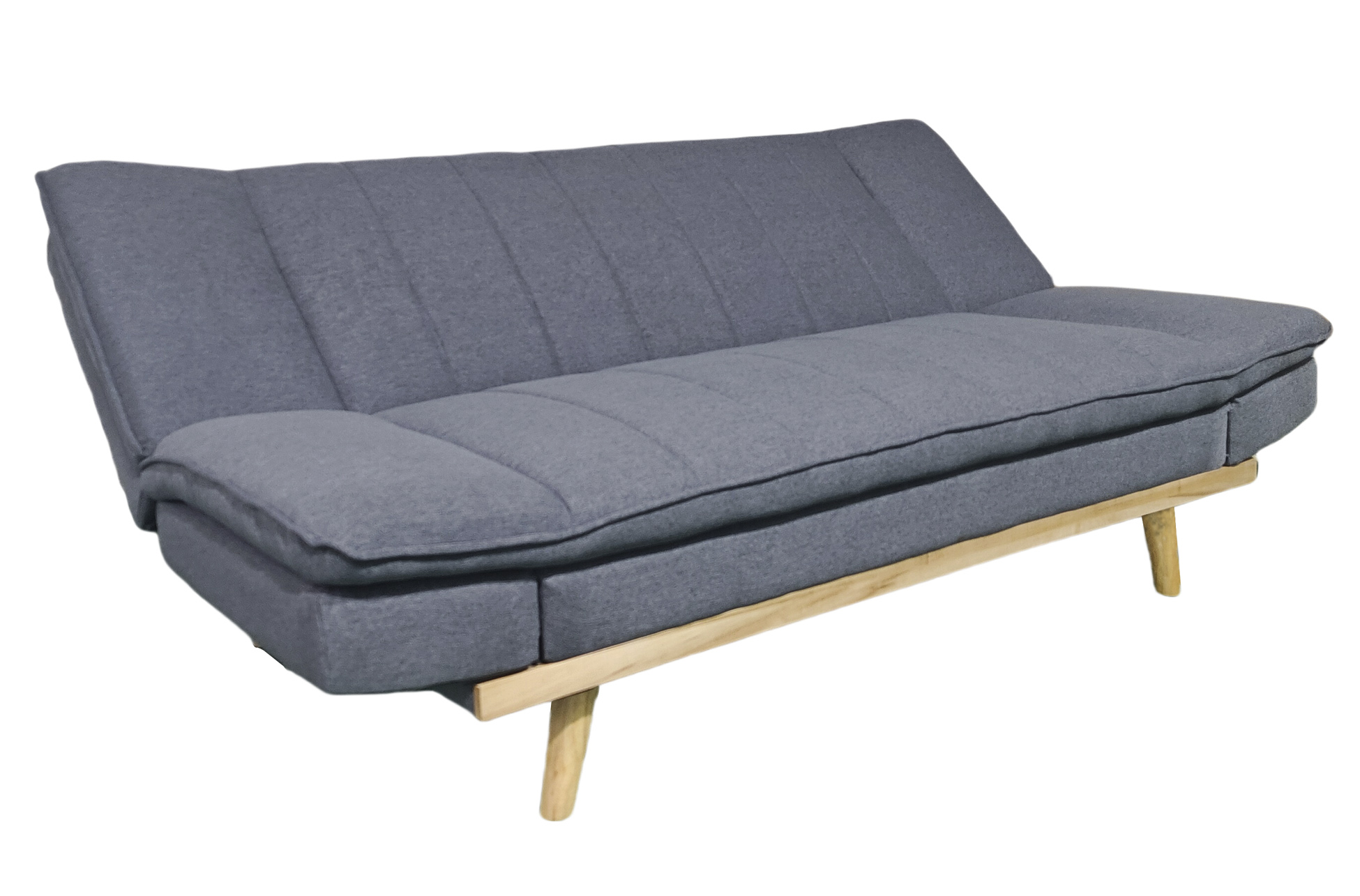 SOFA CAMA LOUNGE XL 114 x 189 CM TEJIDO GRIS - Imagen 5