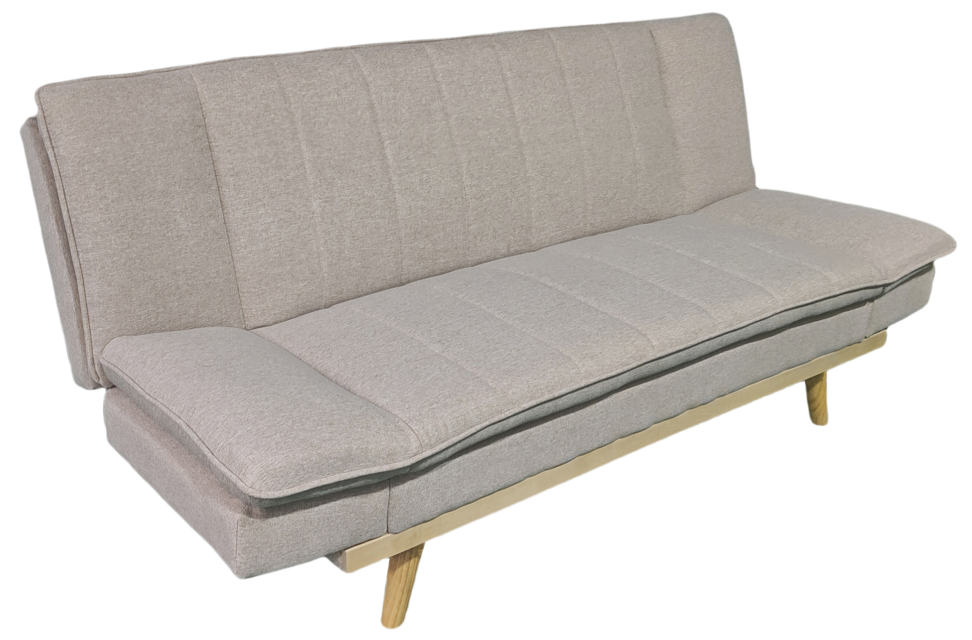 SOFA CAMA LOUNGE XL 114 x 189 CM TEJIDO BEIGE