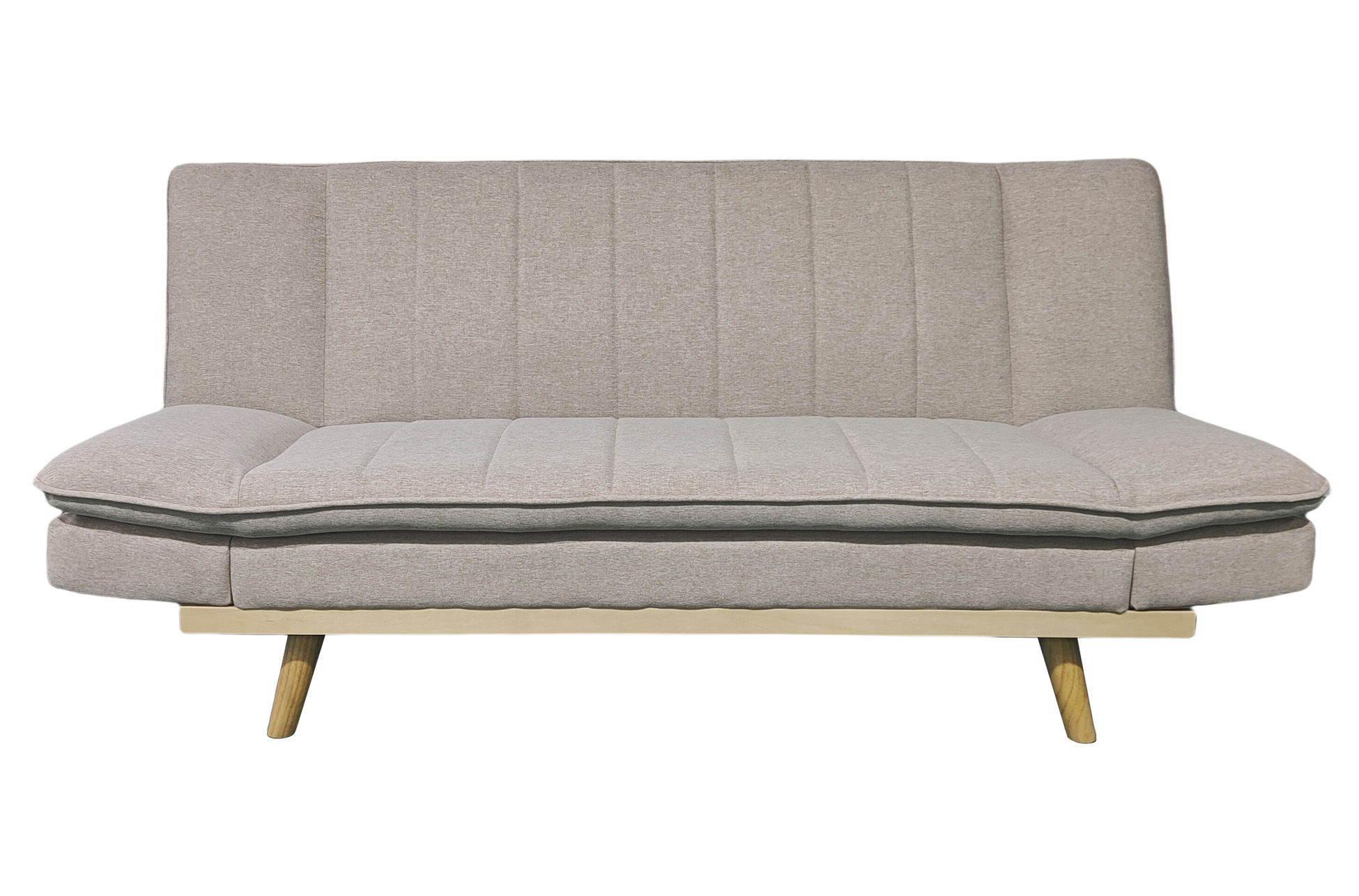 SOFA CAMA LOUNGE XL 114 x 189 CM TEJIDO BEIGE - Imagen 2