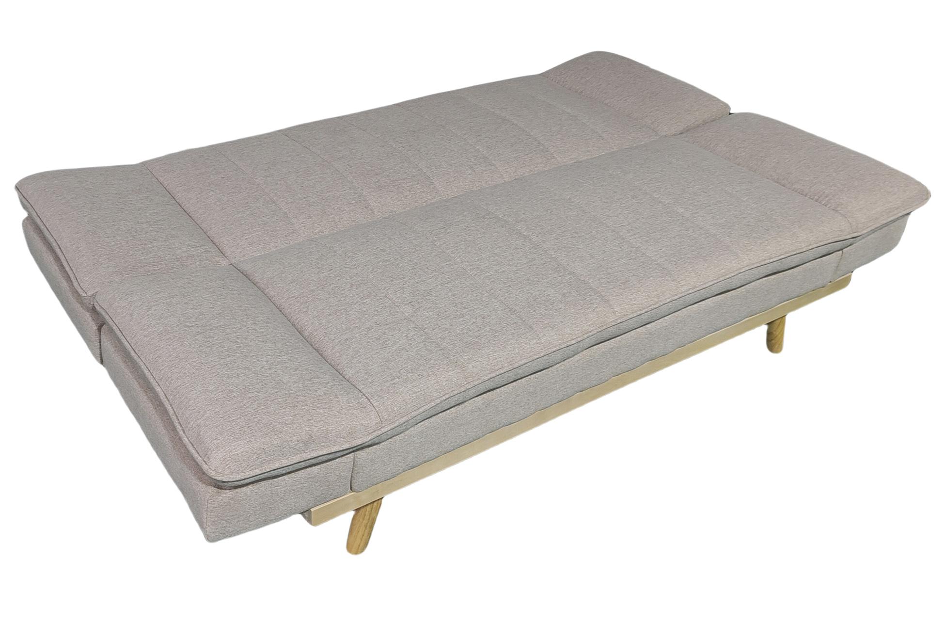 SOFA CAMA LOUNGE XL 114 x 189 CM TEJIDO BEIGE - Imagen 5