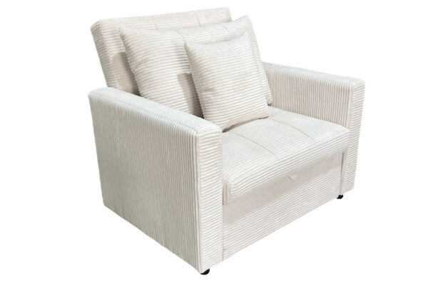 SOFA CAMA DIVAN 99 CM CORDUROY CREMA