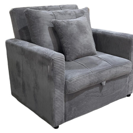 SOFA CAMA DIVAN 99 CM CORDUROY GRIS
