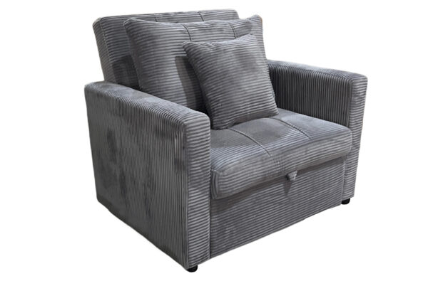 SOFA CAMA DIVAN 99 CM CORDUROY GRIS