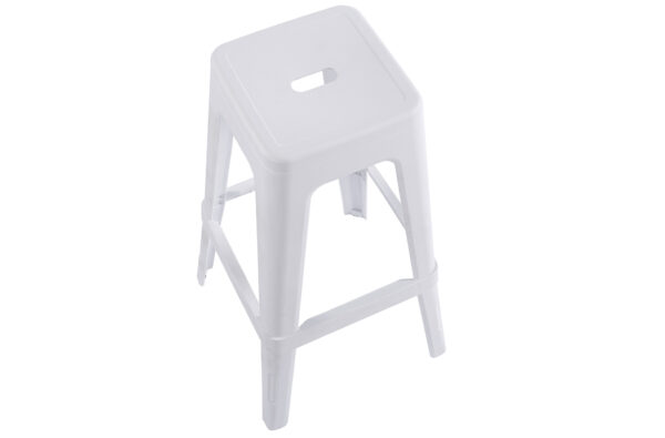 PACK DE 4 TABURETES ALTO TOLIX PP BLANCO