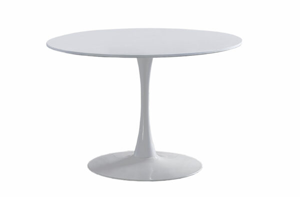 MESA COMEDOR REDONDA GINA 110 CM BLANCO