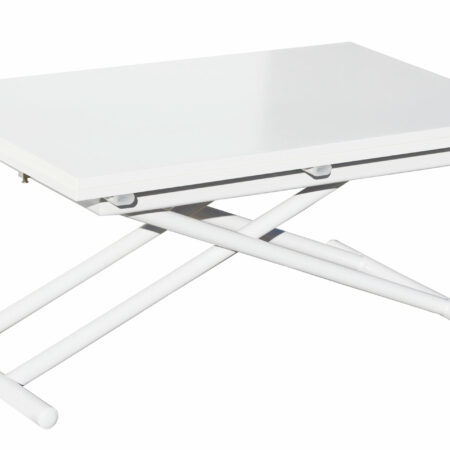 MESA CENTRO ELEVABLE Y EXTENSIBLE UP - DOWN BLANCO 100 x 50 CM