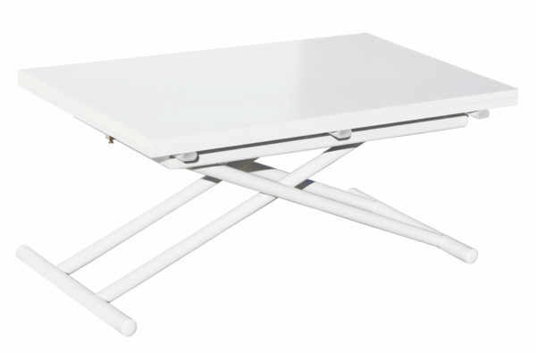 MESA CENTRO ELEVABLE Y EXTENSIBLE UP - DOWN BLANCO 100 x 50 CM