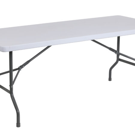 MESA PLEGABLE EVENTOS 183 x 70 CM BLANCO.