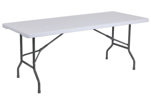 MESA PLEGABLE EVENTOS 183 x 70 CM BLANCO.