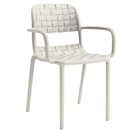 PACK DE 2 SILLONES  DE EXTERIOR BORA BLANCO CREMA