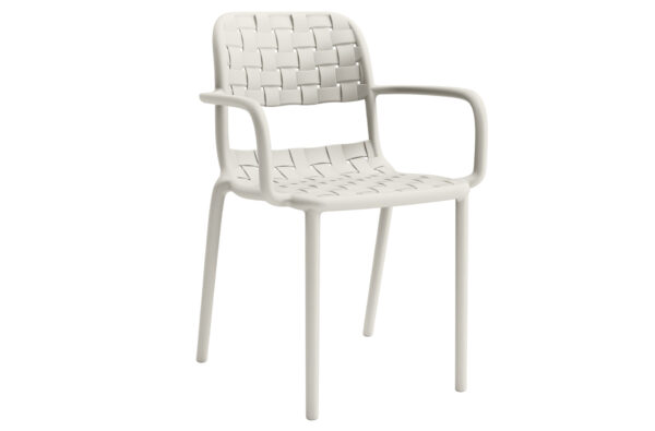 PACK DE 2 SILLONES  DE EXTERIOR BORA BLANCO CREMA